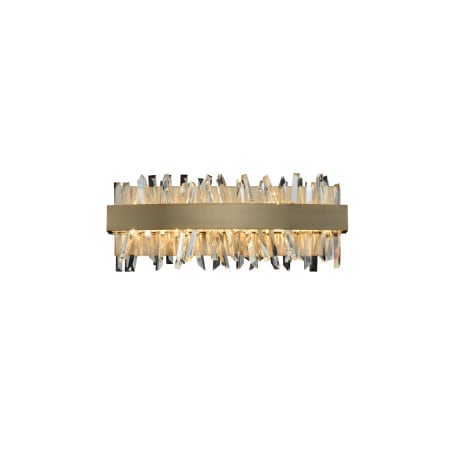 Allegri Glacier 2 Light 18" Wide ADA LED Bath Bar Brushed Champagne Gold