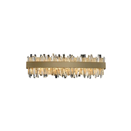 Allegri Glacier 2 Light 24" Wide ADA LED Bath Bar Brushed Champagne Gold