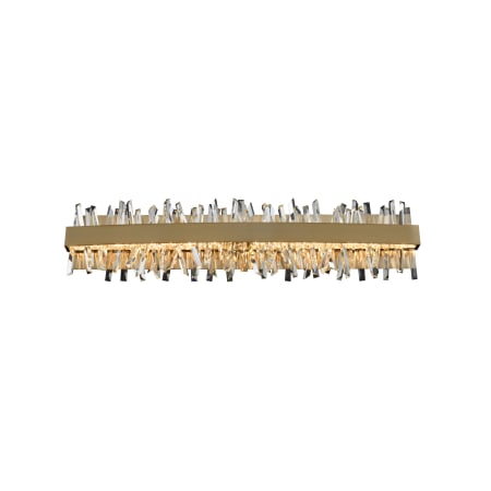 Allegri Glacier 2 Light 32" Wide ADA LED Bath Bar Brushed Champagne Gold