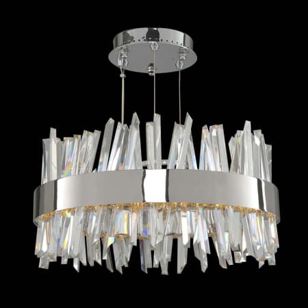 Allegri Glacier 2 Light 20" Wide LED Pendant Chrome