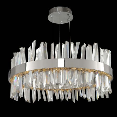 Allegri Glacier 2 Light 25" Wide LED Pendant Chrome