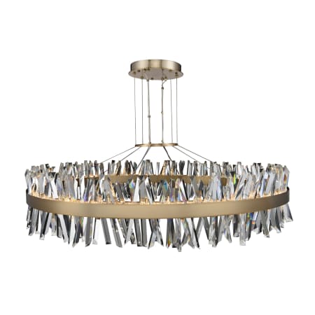 Allegri Glacier 2 Light 60" Wide LED Ring Chandelier Brushed Champagne Gold