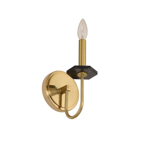 Allegri Piedra 12" Tall Wall Sconce Brushed Brass