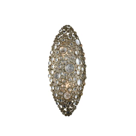Allegri Ciottolo 19" Tall Wall Sconce with Firenze Crystal Brushed Champagne Gold
