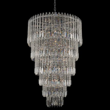 Allegri Pandoro 33" Wide 6 Tier Waterfall Chandelier with Firenze Crystal Chrome