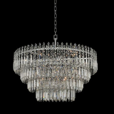 Allegri Pandoro 33" Wide 4 Tier Waterfall Chandelier with Firenze Crystal Chrome
