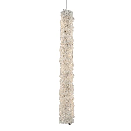 Allegri Lina 2" Wide LED Crystal Mini Pendant Chrome