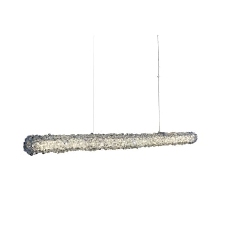 Allegri Lina 46" Wide LED Linear Chandelier with Firenze Crystal Chrome