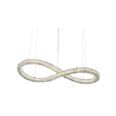 Allegri Lina 48" Wide LED Abstract Chandelier with Firenze Crystal Chrome