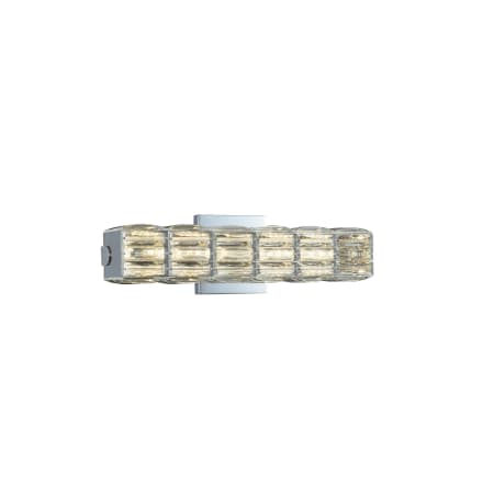 Allegri Campodoro 18" Wide ADA LED Bath Bar with Firenze Crystal Chrome