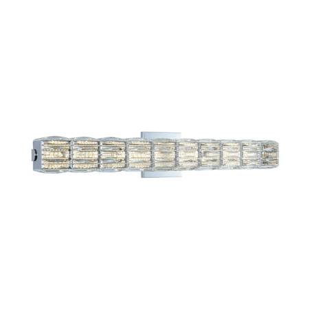 Allegri Campodoro 30" Wide ADA LED Bath Bar with Firenze Crystal Chrome