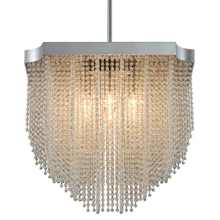 Allegri Tenda 28" Wide Pendant with Firenze Crystal Chrome