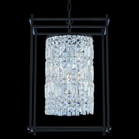 Allegri Joni 23" Wide Pendant with Firenze Crystal Matte Black