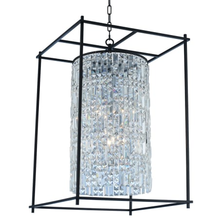 Allegri Joni 30" Wide Pendant with Firenze Crystal Matte Black