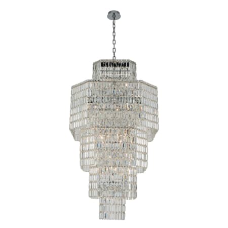Allegri Livelli 25 Light 37" Wide Crystal Chandelier Polished Chrome