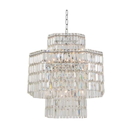 Allegri Livelli 12 Light 25" Wide Crystal Pendant Polished Chrome
