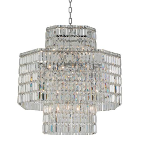 Allegri Livelli 16 Light 33" Wide Crystal Pendant Polished Chrome