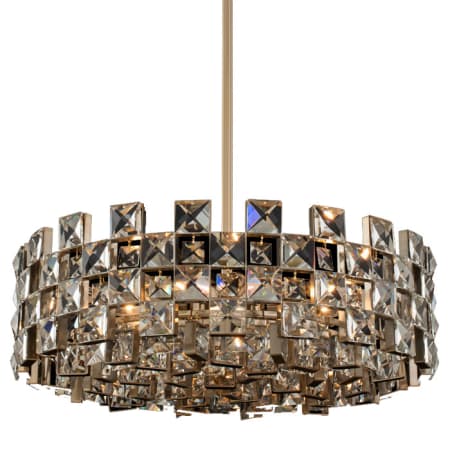 Allegri Piazze 9 Light 29" Wide Crystal Pendant Brushed Champagne Gold