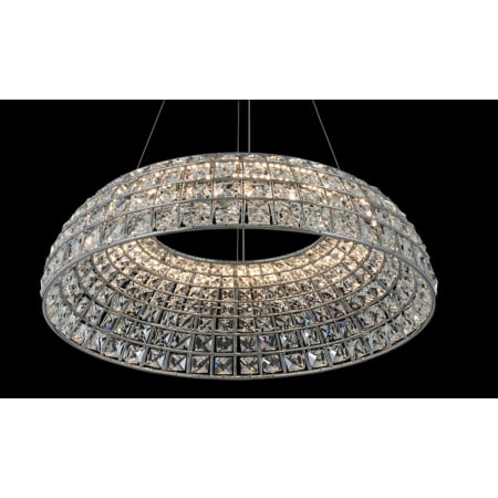 Allegri Nuvole 20" Wide LED Crystal Drum Chandelier Chrome