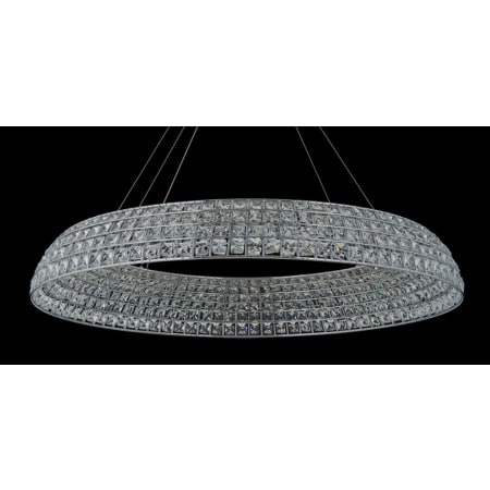 Allegri Nuvole 36" Wide LED Crystal Drum Chandelier Chrome