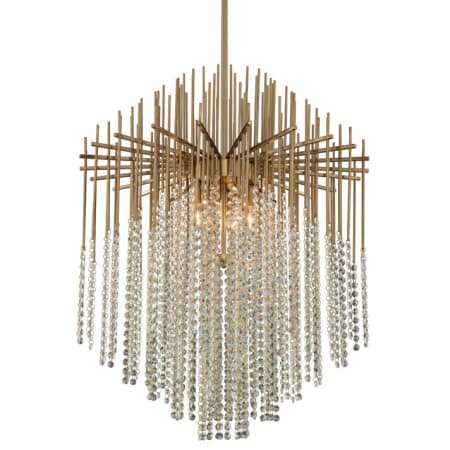 Allegri Estrella 6 Light 26" Wide Crystal Pendant Brushed Champagne Gold