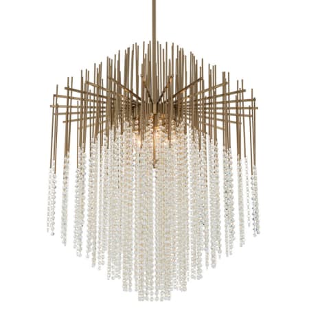 Allegri Estrella 8 Light 32" Wide Crystal Pendant Brushed Champagne Gold