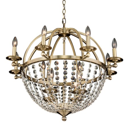 Allegri Pendolo 12 Light 30" Wide Crystal Chandelier Brushed Champagne Gold / Clear Firenze