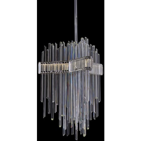 Allegri Piovere 28" Wide Crystal Pendant Chrome