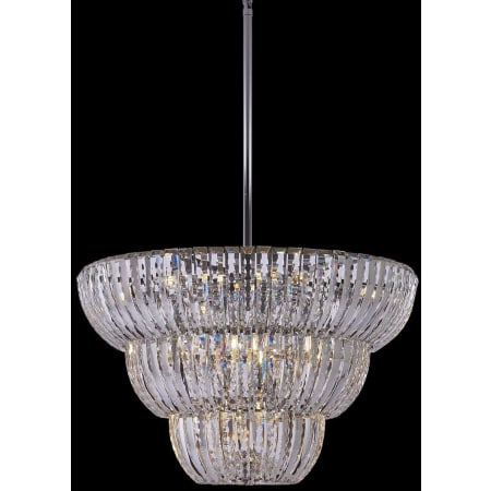 Allegri Fontana 15 Light 30" Wide Crystal Pendant Chrome