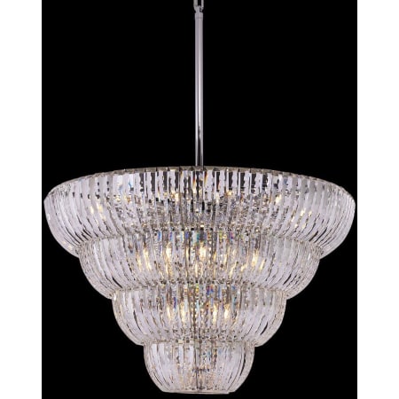 Allegri Fontana 30 Light 38" Wide Crystal Pendant Chrome