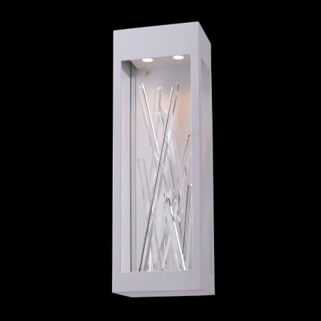 Allegri Arpione Esterno 24" Tall LED Wall Sconce Matte White