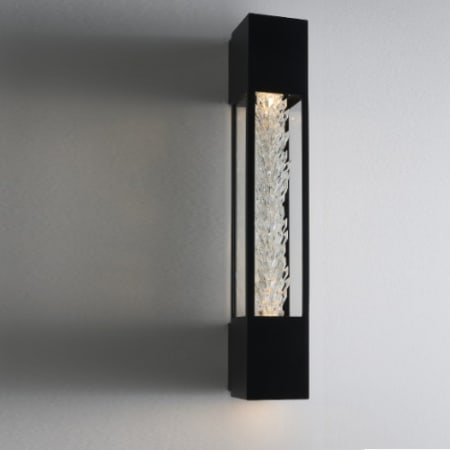 Allegri Drita Esterno 30" Tall LED Wall Sconce Matte Black