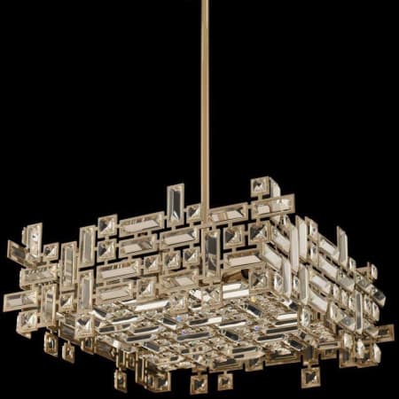 Allegri Vermeer 8 Light 21" Wide Crystal Pendant Brushed Champagne Gold