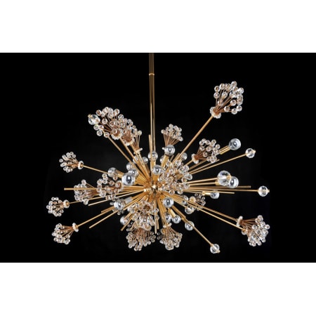 Allegri Constellation 30 Light 39" Wide Crystal Sputnik Chandelier 18K Gold / Clear Firenze
