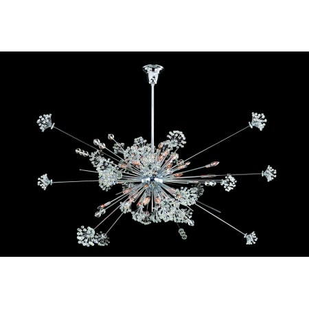 Allegri Constellation 46 Light 60" Wide Crystal Sputnik Chandelier Chrome with Clear Crystals