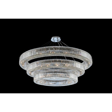 Allegri Rondelle 3 Light 60" Wide Ring Chandelier with Firenze Crystal Chrome
