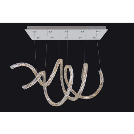 Allegri Ravina 10 Light 50" Wide LED Crystal Chandelier Chrome / Clear Firenze