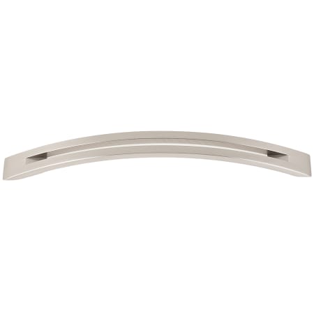 Alno Modern Slit Top 8" Center to Center Arch Bow Solid Brass Cabinet Handle / Drawer Pull Satin Nickel