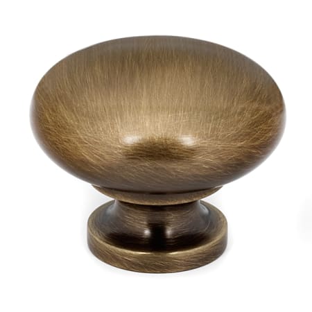 Alno Knobs - 1-1/2" Traditional Smooth Round Solid Brass Mushroom Cabinet Knob / Drawer Knob Antique English