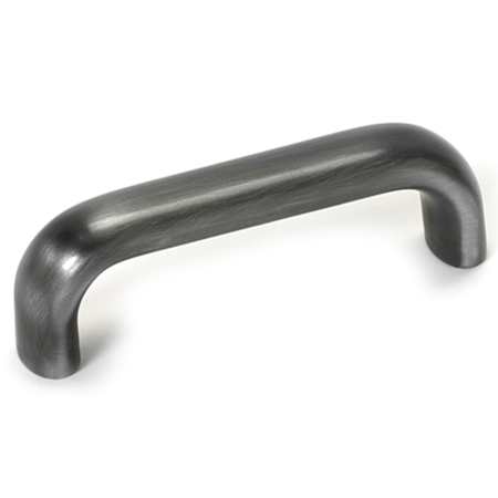 Alno Pulls 3" Center to Center Soft Square Solid Brass Cabinet Handle / Drawer Pull Antique Pewter