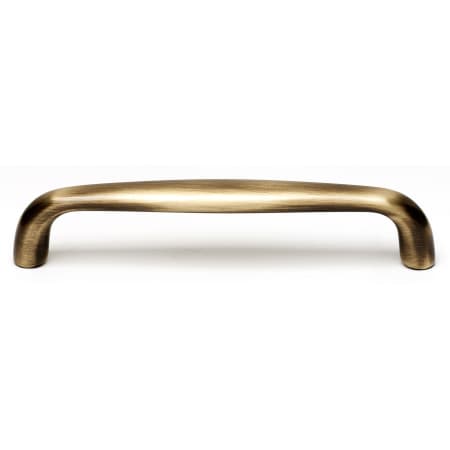 Alno Classic 6" Center to Center Solid Brass Smooth Corner Cabinet Handle / Drawer Pull Antique English