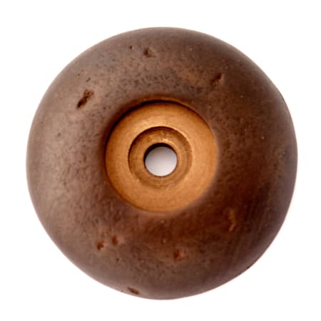 Alno Sierra 1-5/8" Diameter Distressed Rustic Solid Bronze Cabinet Knob Backplate Escutcheon Rosette Dark Bronze