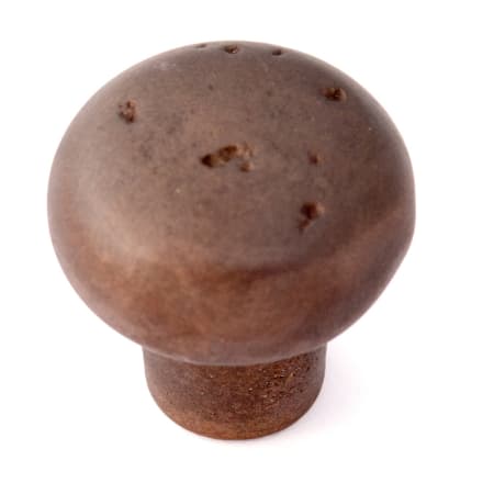 Alno Sierra 1-1/4" Round Distressed Rustic Mushroom Solid Bronze Cabinet Knob / Drawer Knob Dark Bronze