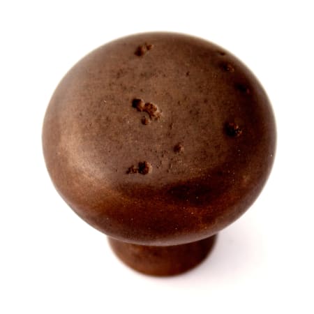 Alno Sierra 1-1/2" Round Distressed Rustic Solid Bronze Cabinet Knob / Drawer Knob Dark Bronze
