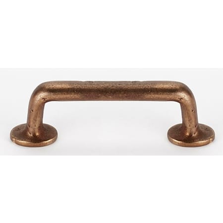Alno Sierra 4" Center to Center Rustic Distressed Solid Bronze Industrial Handle Style Cabinet Handle / Drawer Pull Rust Bronze