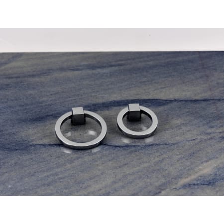 Alno-A2661-35-Round Pull with Square Base in Polished Chrome