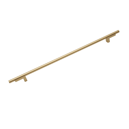 Alno Vita Bella 14" Center to Center Modern Smooth Bar Large Cabinet Handle / Cabinet Pull with "L" Legs Champagne