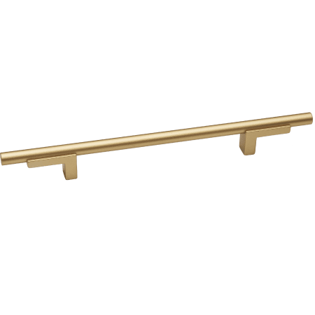 Alno Vita Bella 8" Center to Center Modern Smooth Bar Cabinet Pull with "L" Posts - Made in Italy Champagne