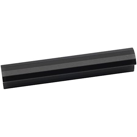 Alno Symmetry 3-1/2" Center to Center Faceted Linear Flush Rectangular Cabinet Handle / Drawer Pull Matte Black