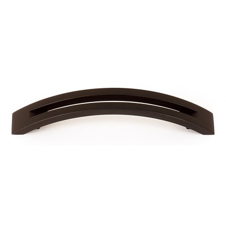Alno Modern Slit Top 4" Center to Center Arch Bow Solid Brass Barrette Style Cabinet Handle / Drawer Pull Chocolate Bronze